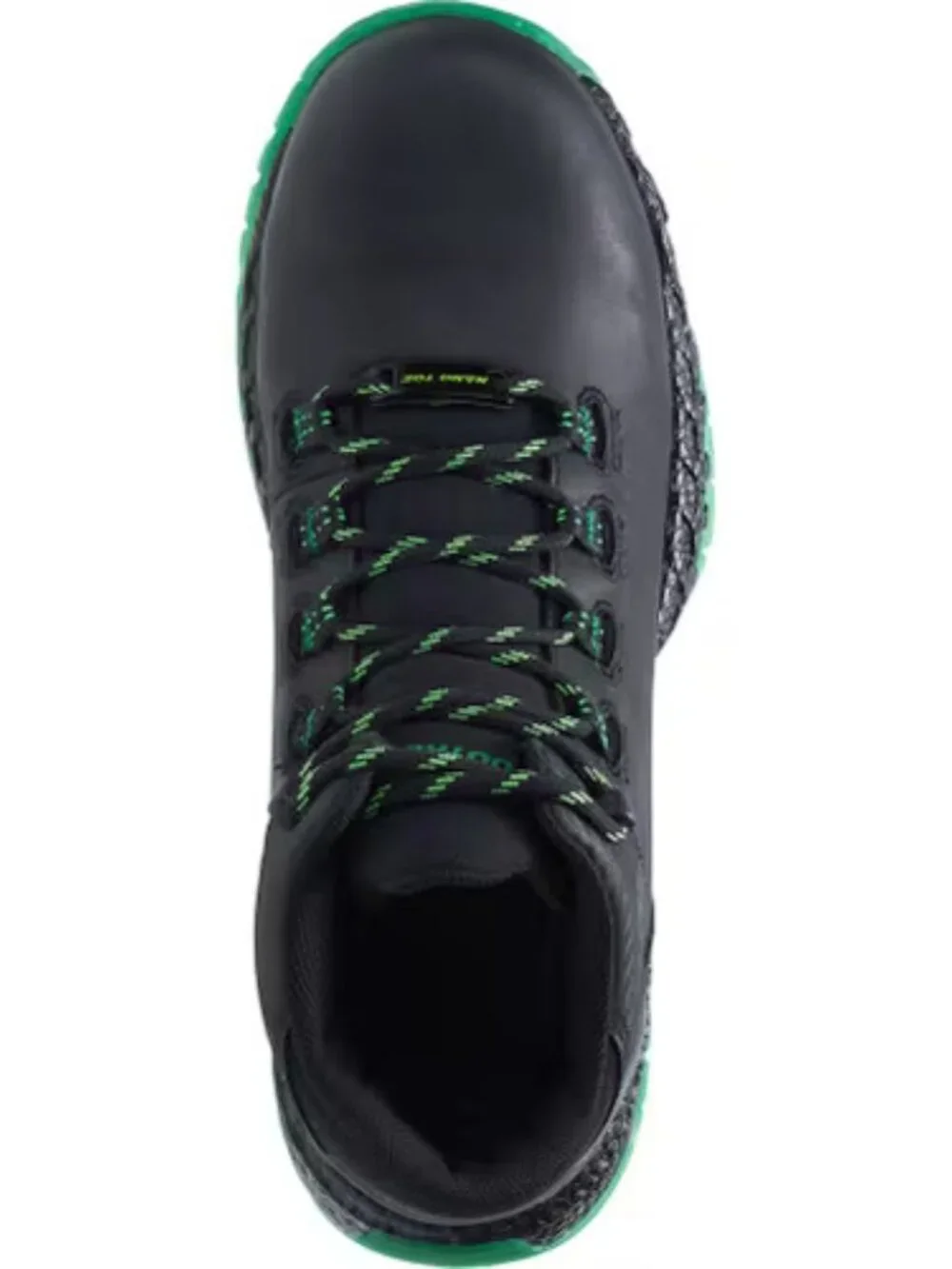 HYTEST Footrests Men's 2.0 Xergy Trainer Safety Shoes Black Green, Size 12 D